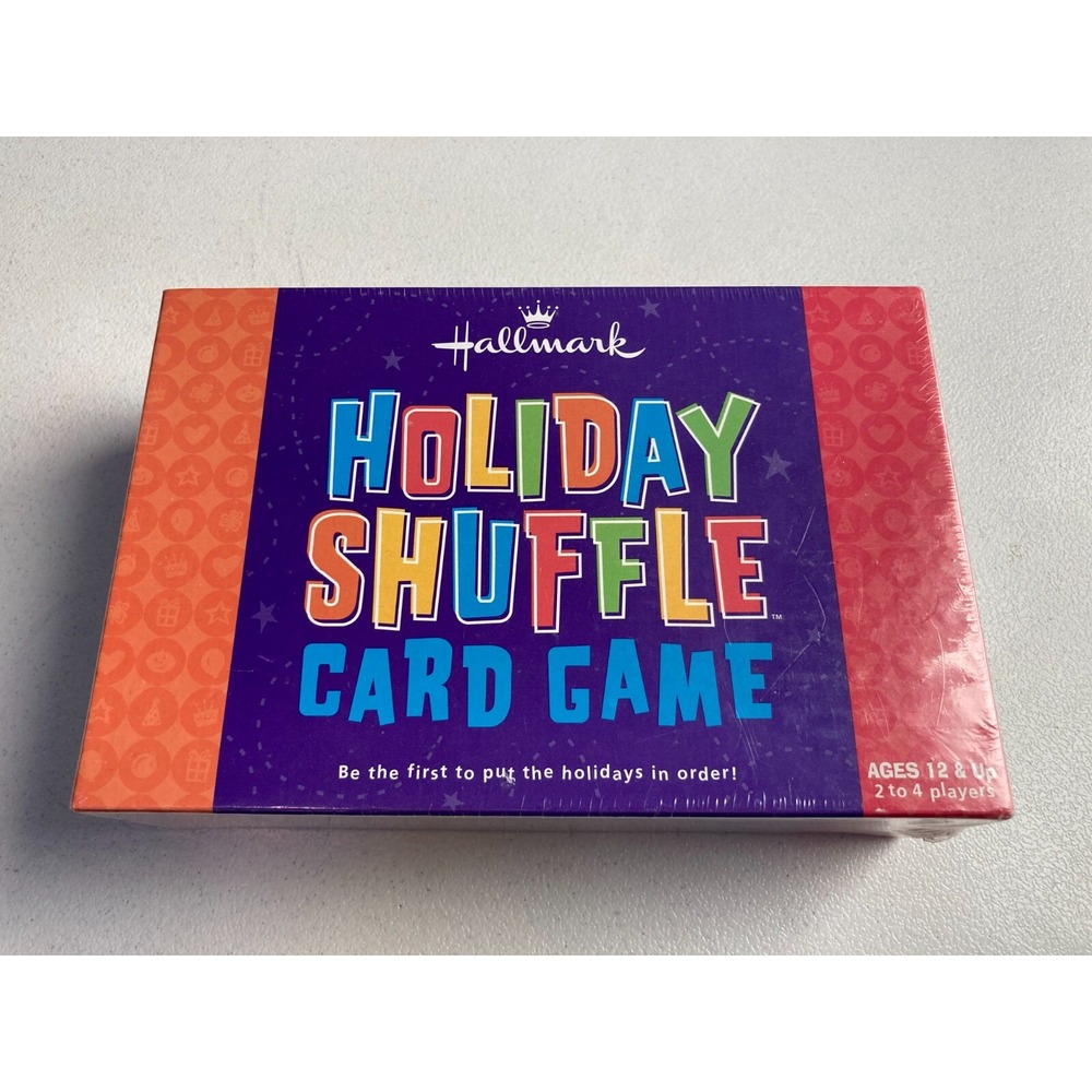 HOLIDAY SHUFFLE CARD GAME PARKER BROTHER Hasbro 2004 Hallmark 41743 Brand New